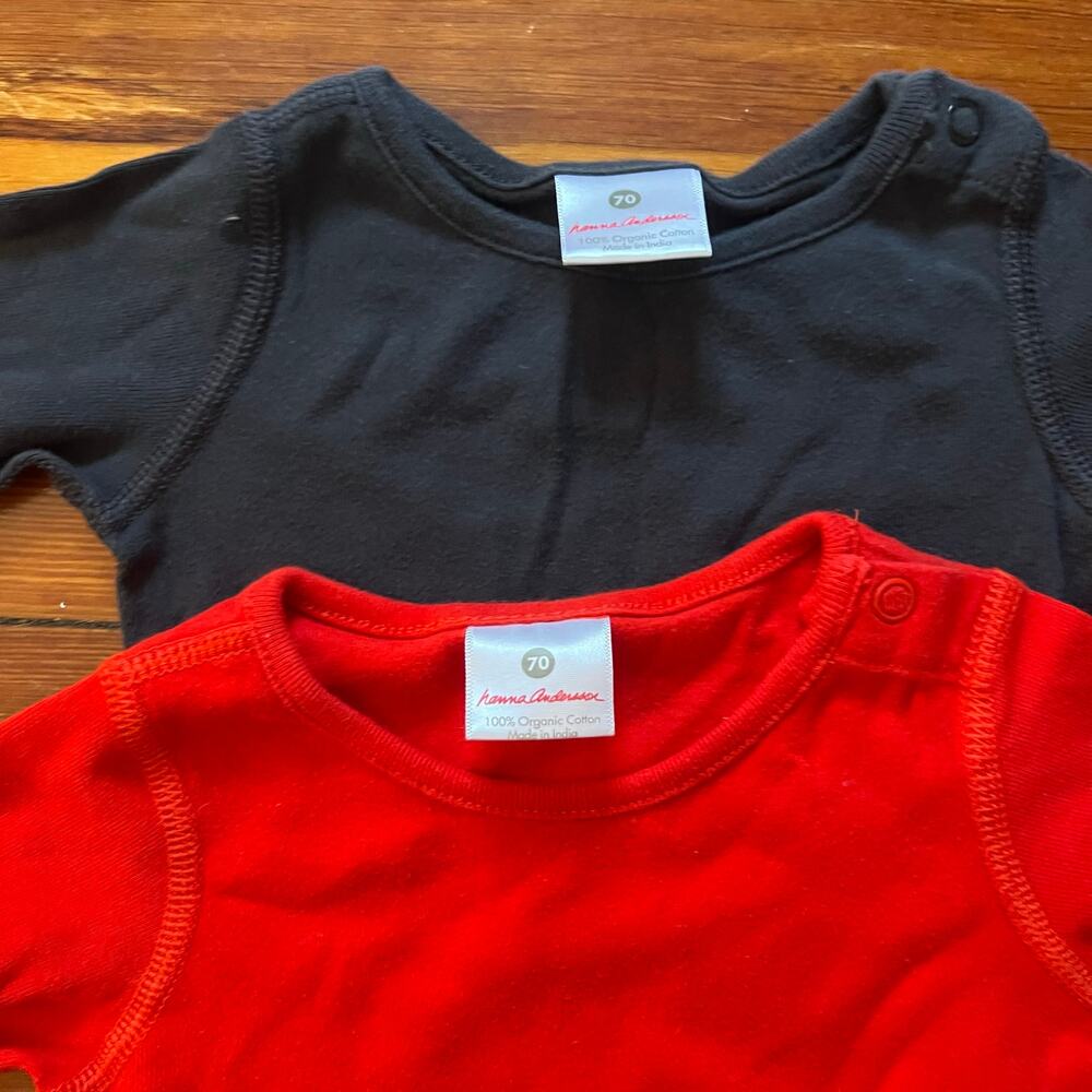 ❤️ 3/$25 Hanna Andersson Bundle of Bodysuits 6-12 mo